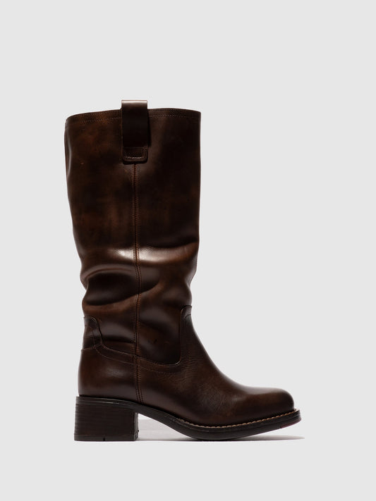 Over the Knee Boots RINT346FLY DK. BROWN