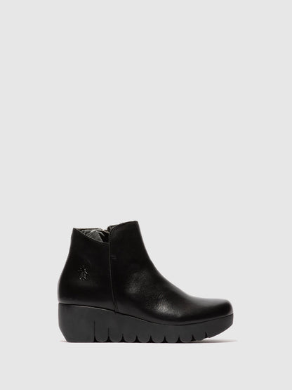 Zip Up Ankle Boots VANG364FLY BLACK