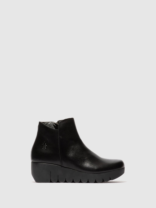 Zip Up Ankle Boots VANG364FLY BLACK