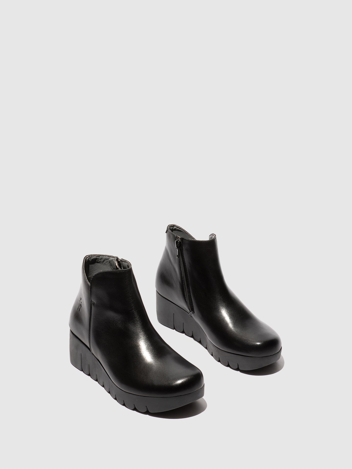 Zip Up Ankle Boots VANG364FLY BLACK