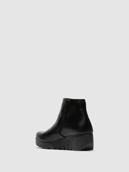 Zip Up Ankle Boots VANG364FLY BLACK