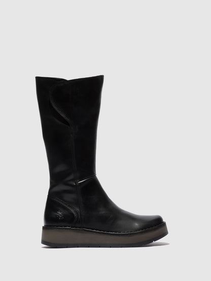 Zip Up Boots RHEA042FLY RUG BLACK
