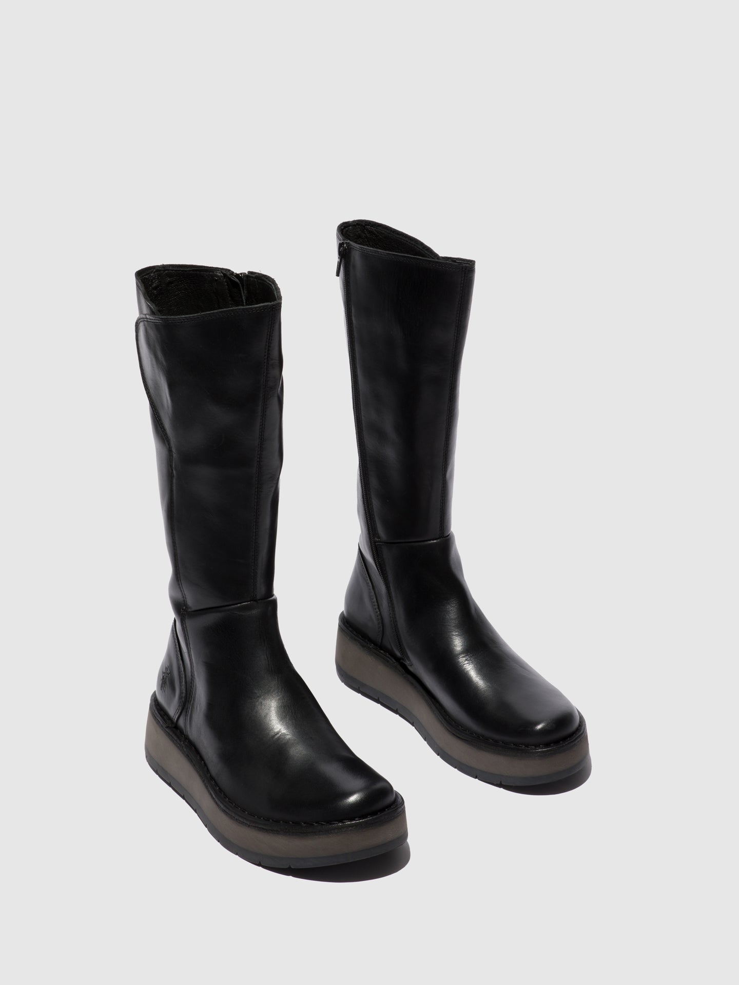 Zip Up Boots RHEA042FLY RUG BLACK