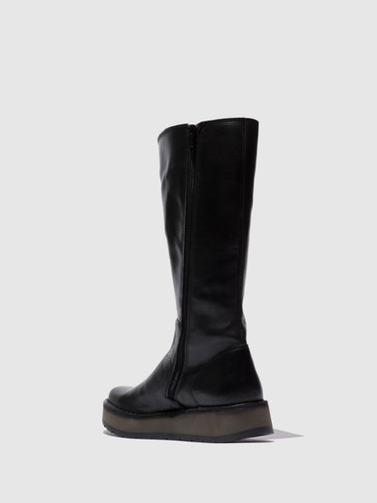 Zip Up Boots RHEA042FLY RUG BLACK