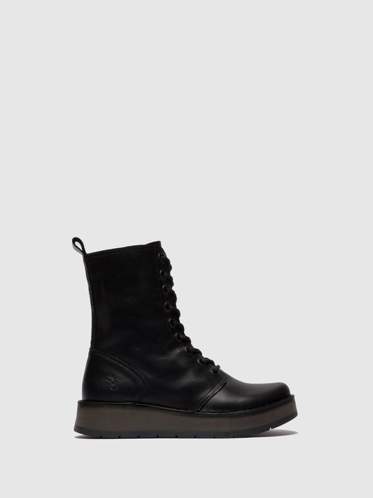 Lace-up Ankle Boots RAMI043FLY RUG BLACK
