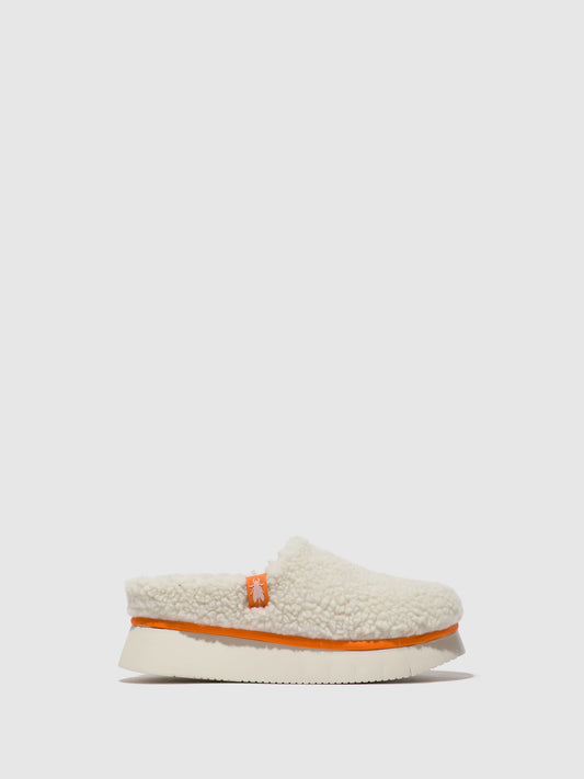 Round Toe Clogs CAFE360FLY OFFWHITE (ORANGE)