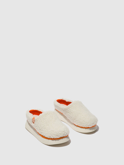 Round Toe Clogs CAFE360FLY OFFWHITE (ORANGE)