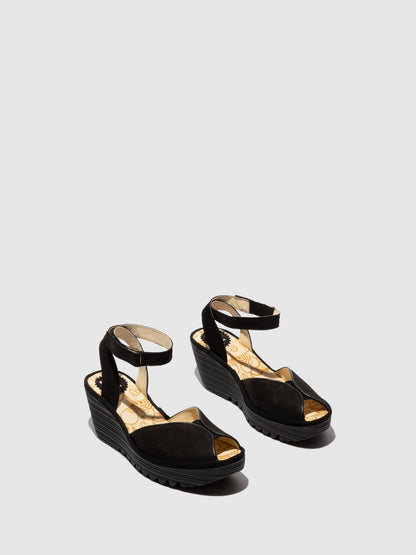Ankle Strap Sandals YAID552FLY BLACK