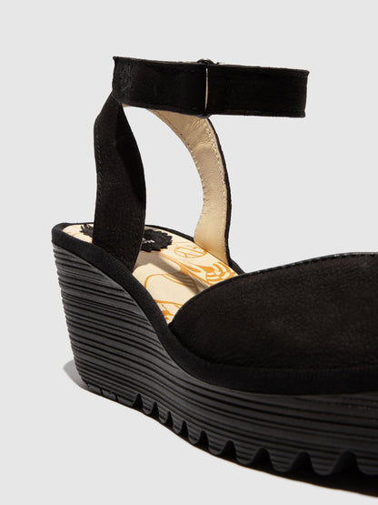 Ankle Strap Sandals YAID552FLY BLACK