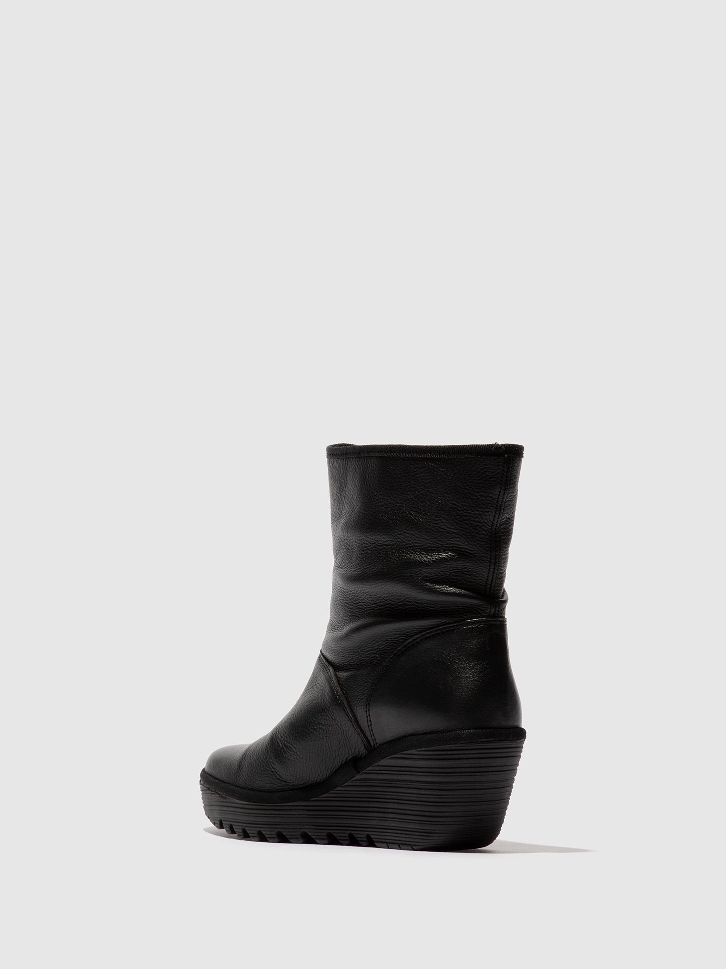 Zip Up Ankle Boots YAXO594FLY DUBLIN BLACK