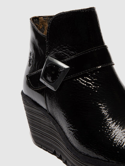 Buckle Ankle Boots YORT597FLY NAPPALAK BLACK