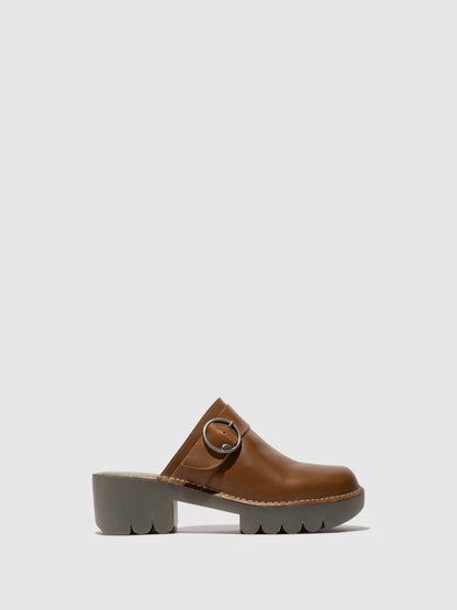 Round Toe Clogs ENDA510FLY RUG CAMEL