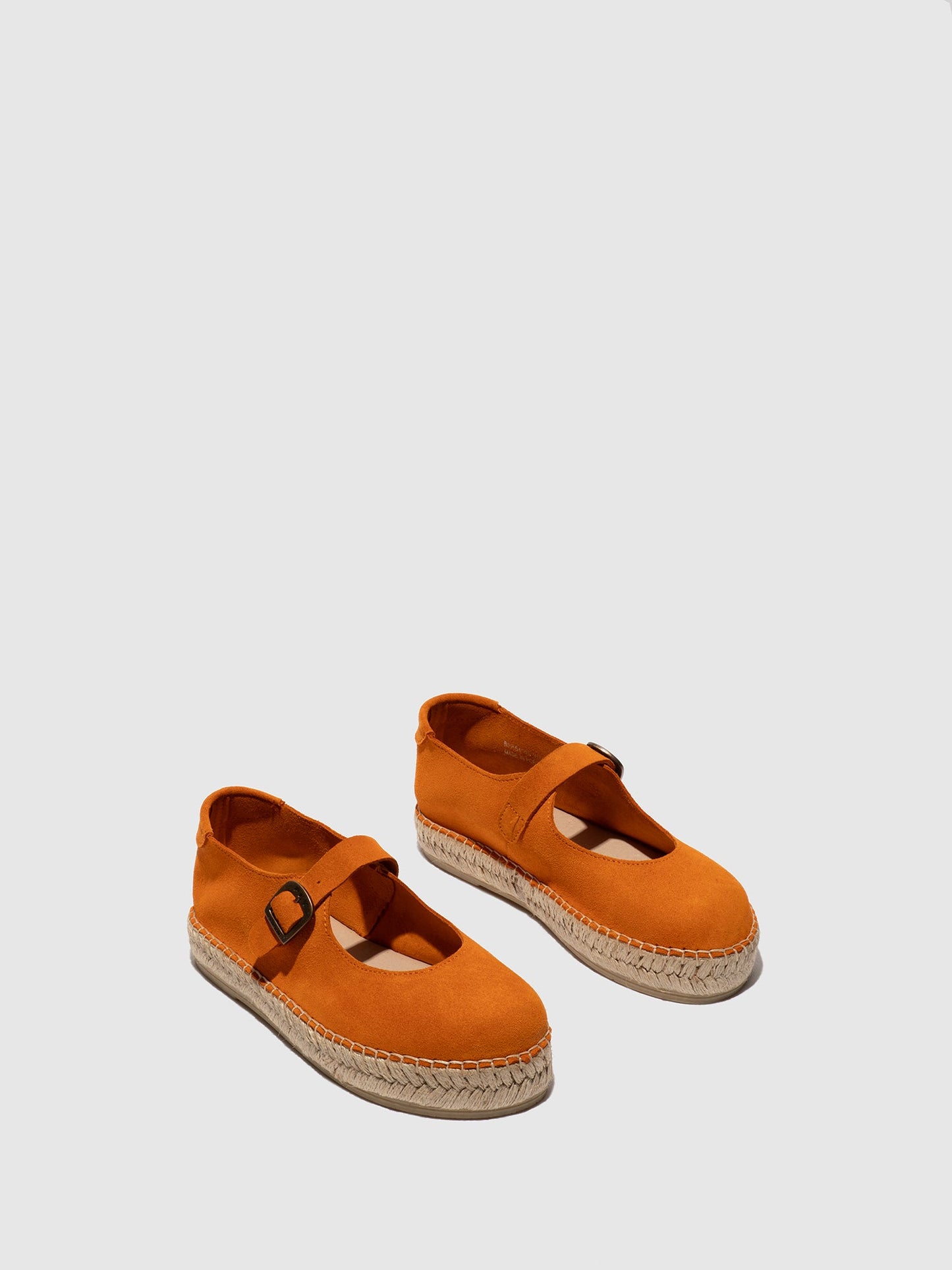Round Toe Espadrilles SOIK554FLY SUEDE ORANGE