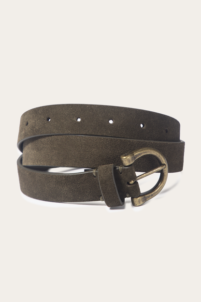 25mm Suede Horseshoe Buckle Belt
