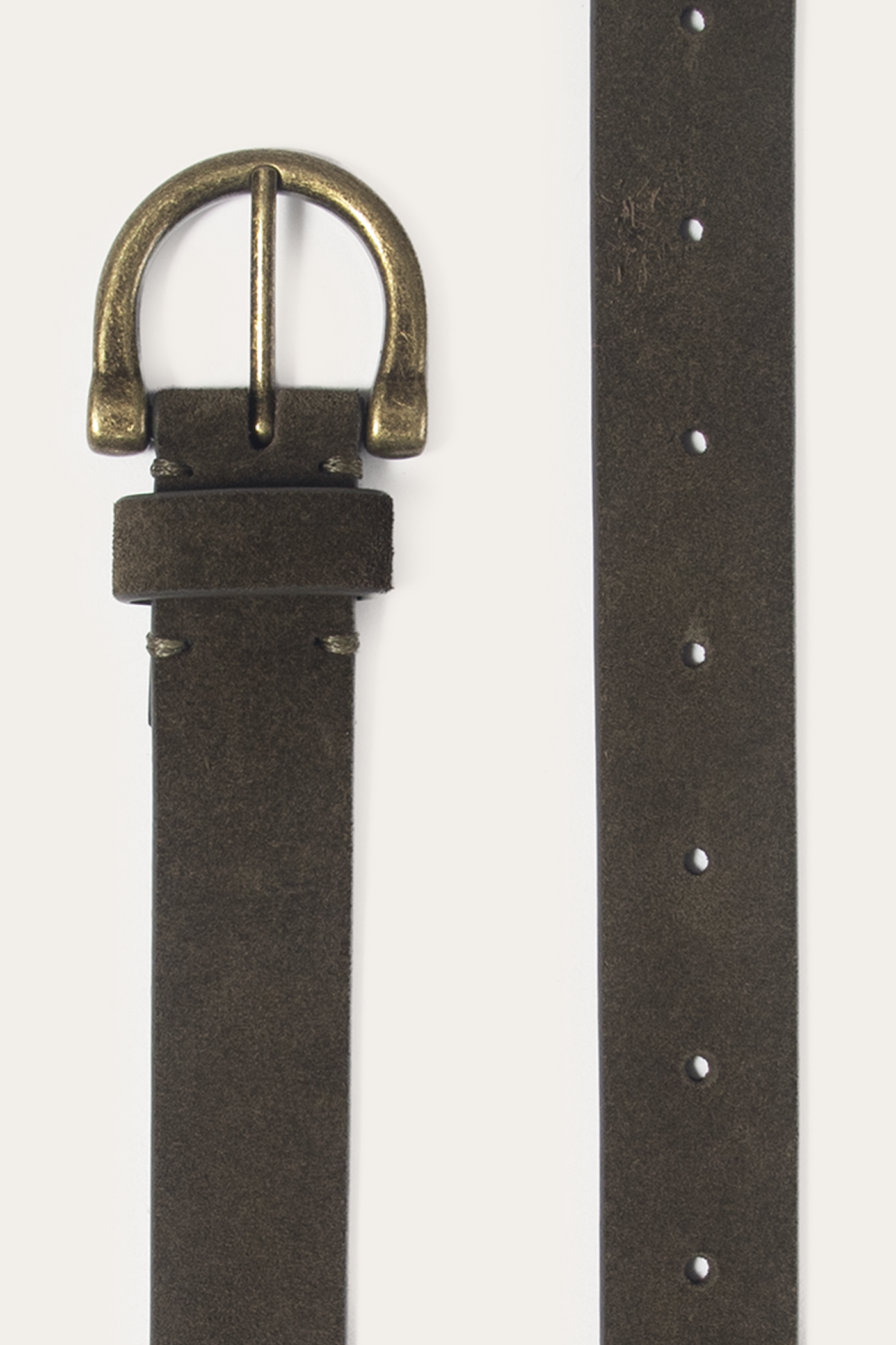 25mm Suede Horseshoe Buckle Belt