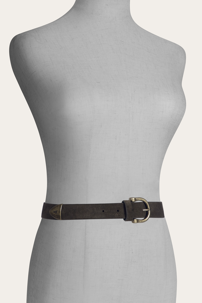 25mm Suede Horseshoe Buckle Belt