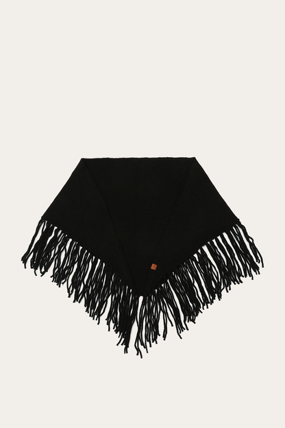 Long Fringe Triangle Scarf