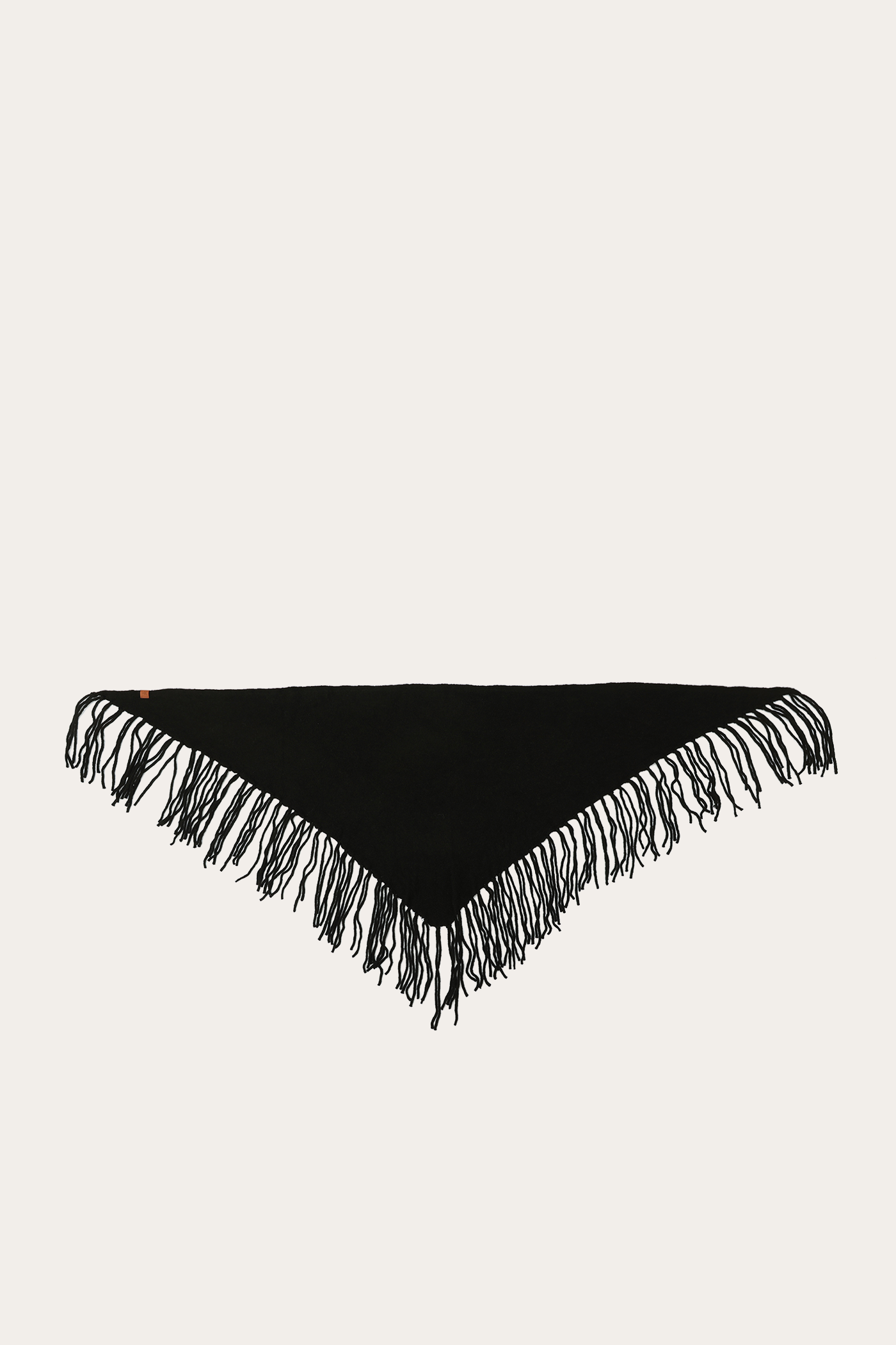 Long Fringe Triangle Scarf