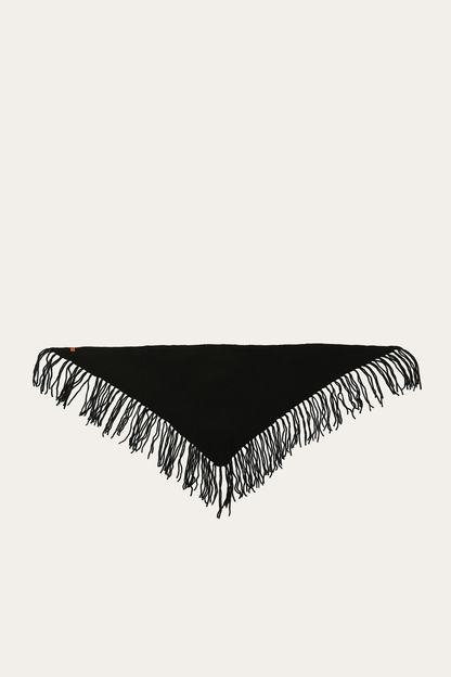 Long Fringe Triangle Scarf