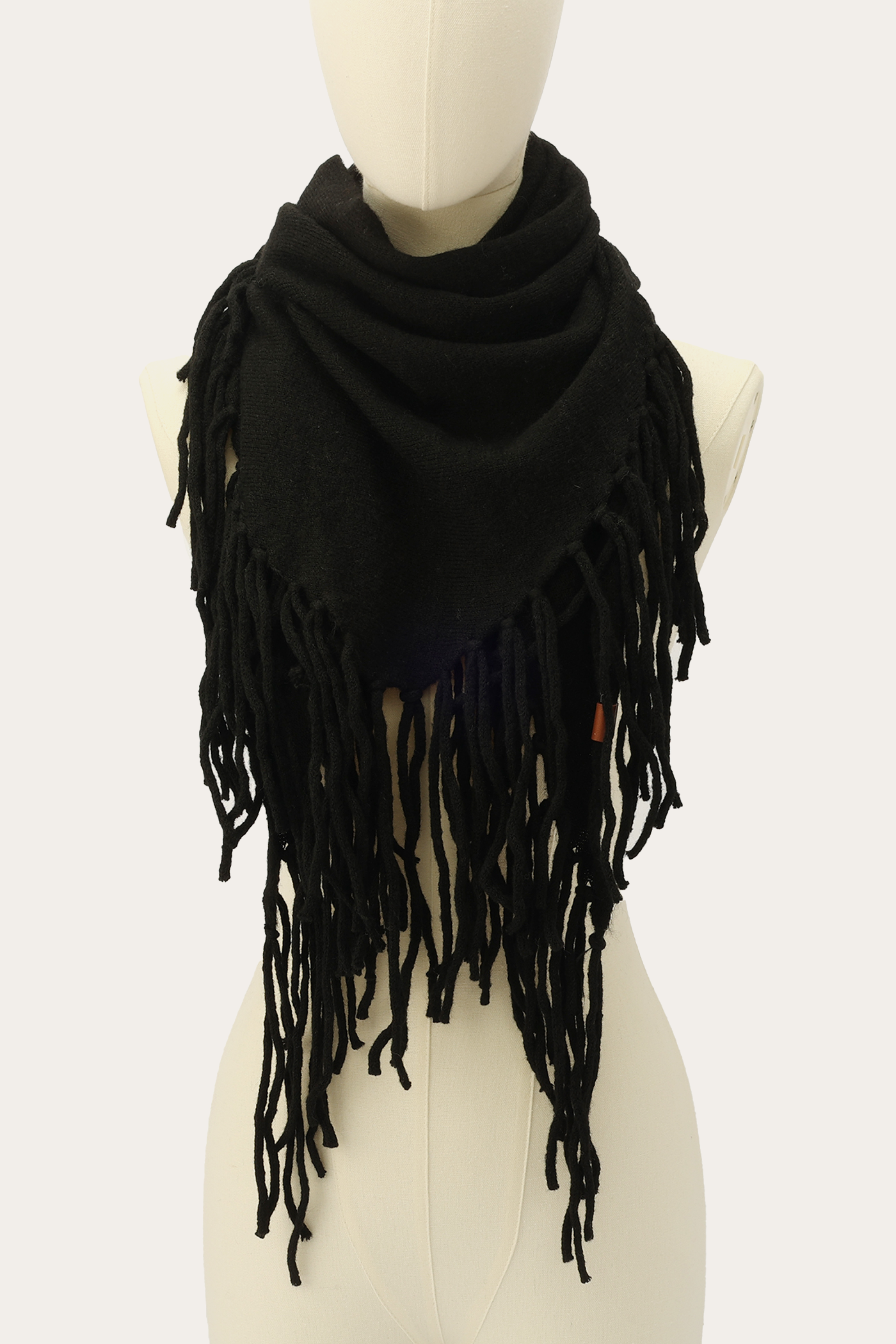Long Fringe Triangle Scarf