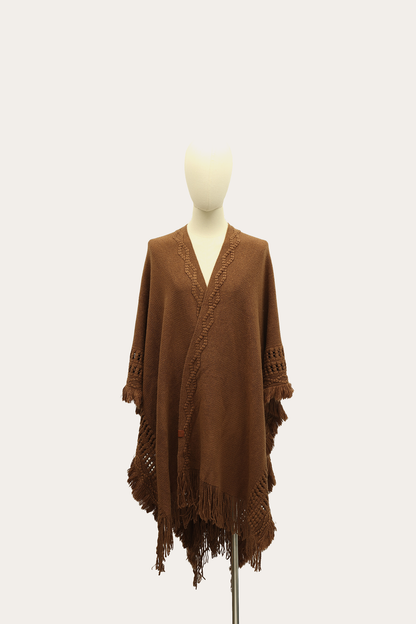 Embellished Fringe Ruana