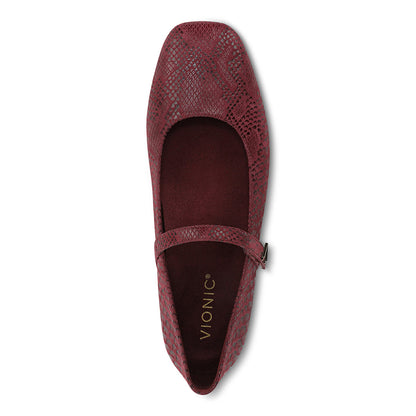 Womens Vionic Alameda Croc in Cherry Jubilee — image 2