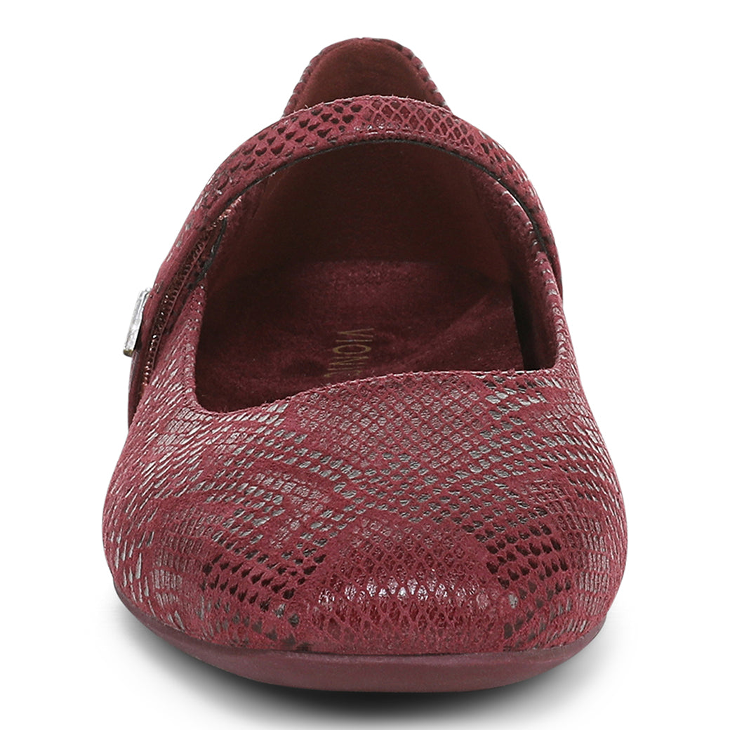 Womens Vionic Alameda Croc in Cherry Jubilee — image 5