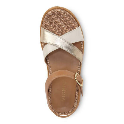 Womens Vionic Mar in Camel/Gold — image 2
