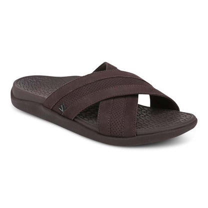 Mens Vionic Mtide Slide in Chocolate — image 1