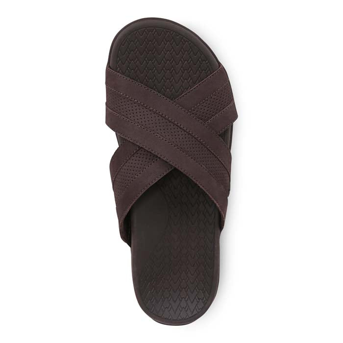 Mens Vionic Mtide Slide in Chocolate — image 2