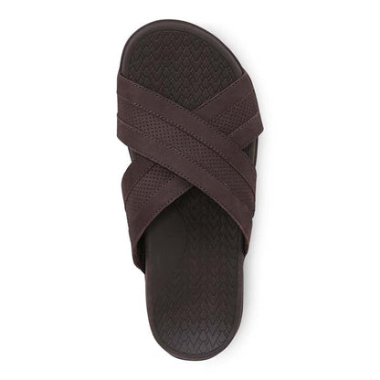 Mens Vionic Mtide Slide in Chocolate — image 2