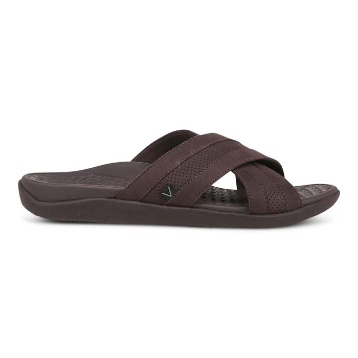 Mens Vionic Mtide Slide in Chocolate — image 3