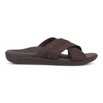 Mens Vionic Mtide Slide in Chocolate — image 3