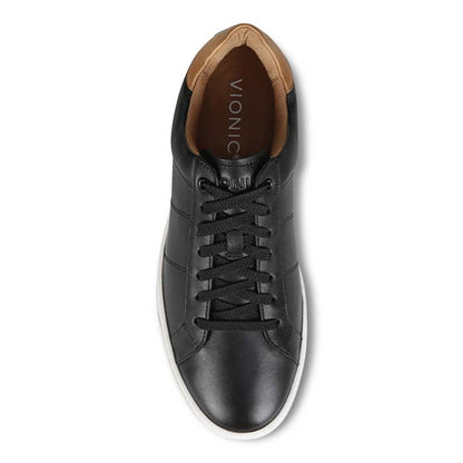 Mens Vionic Lucas Court in Black/Tan — image 2