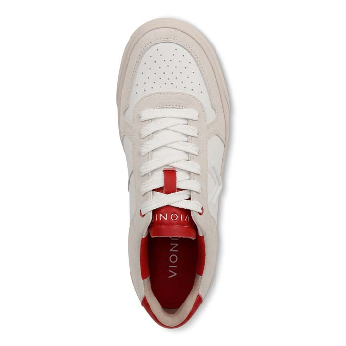 Womens Vionic Kimmie Court in Cream/Red — image 2