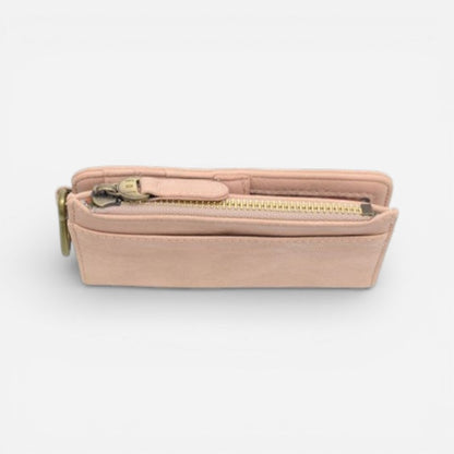 Bobbie Bifold Wallet With Carabiner Soft Pink