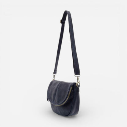 Helene Small Saddle Crossbody Navy