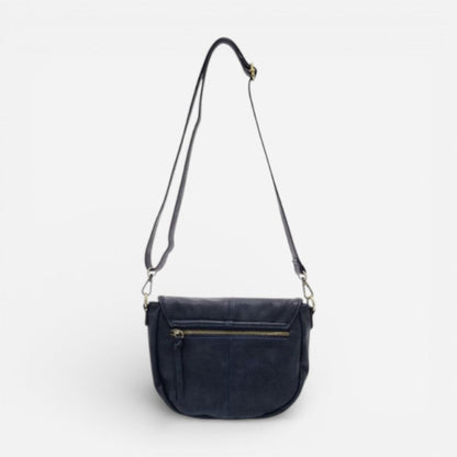 Helene Small Saddle Crossbody Navy