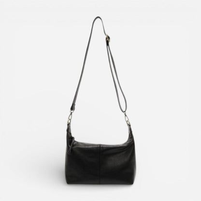 Danna Top Zip Crossbody Black