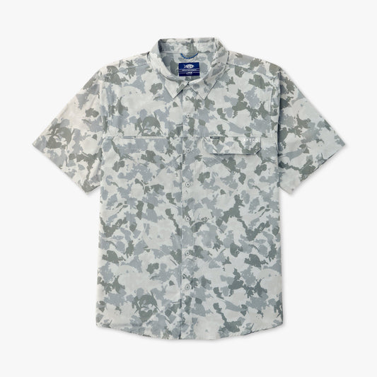 Air-O Mesh Printed SS Button Down Shirt
