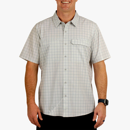 Air-O Mesh Printed SS Button Down Shirt