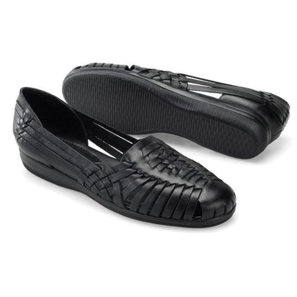 Softspots Trinidad Huarache Flats in Black