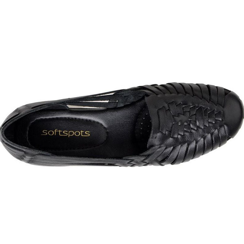 Softspots Trinidad Huarache Flats in Black