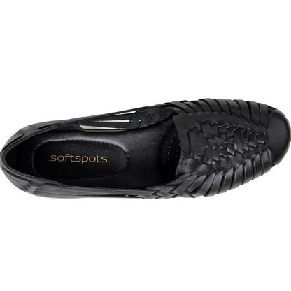 Softspots Trinidad Huarache Flats in Black