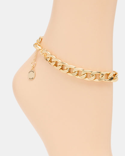 LINK CHAIN ANKLET GOLD