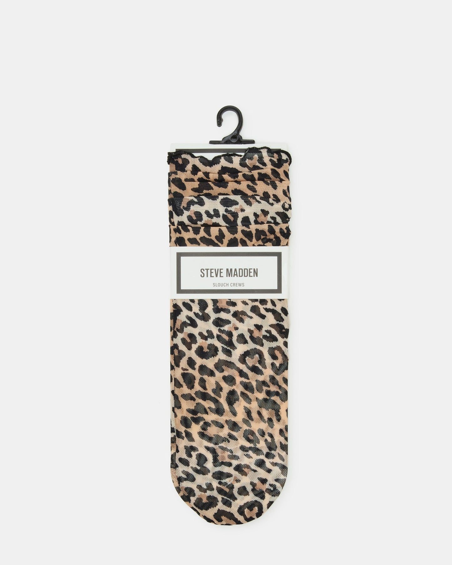 LEOPARD MESH SOCKS NATURAL