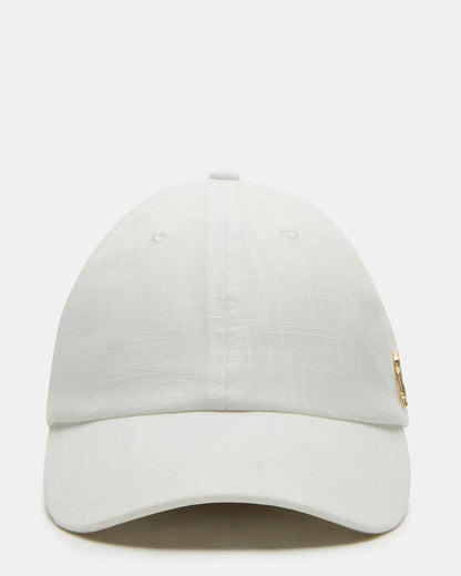 LINEN BASEBALL CAP CREAM