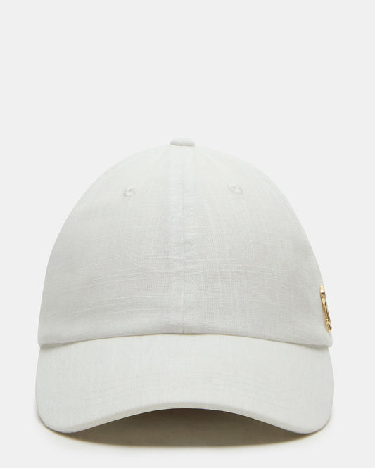 LINEN BASEBALL CAP CREAM