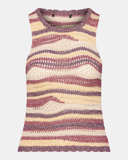 HANNAH TOP RED MULTI