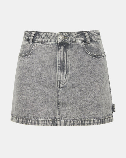 ABACO DENIM SKIRT LIGHT GREY